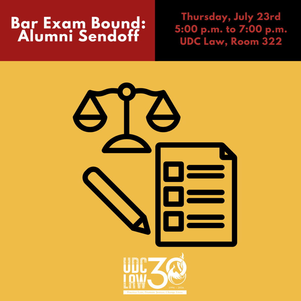 Bar Exam Bound: Alumni Sendoff poster 2026